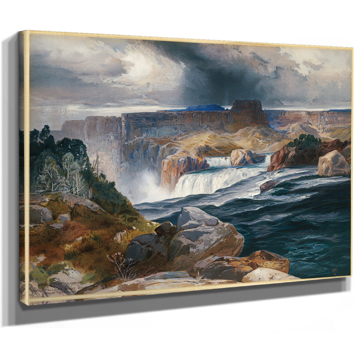 Great Falls Snake River Idaho 02 By Thomas Moran