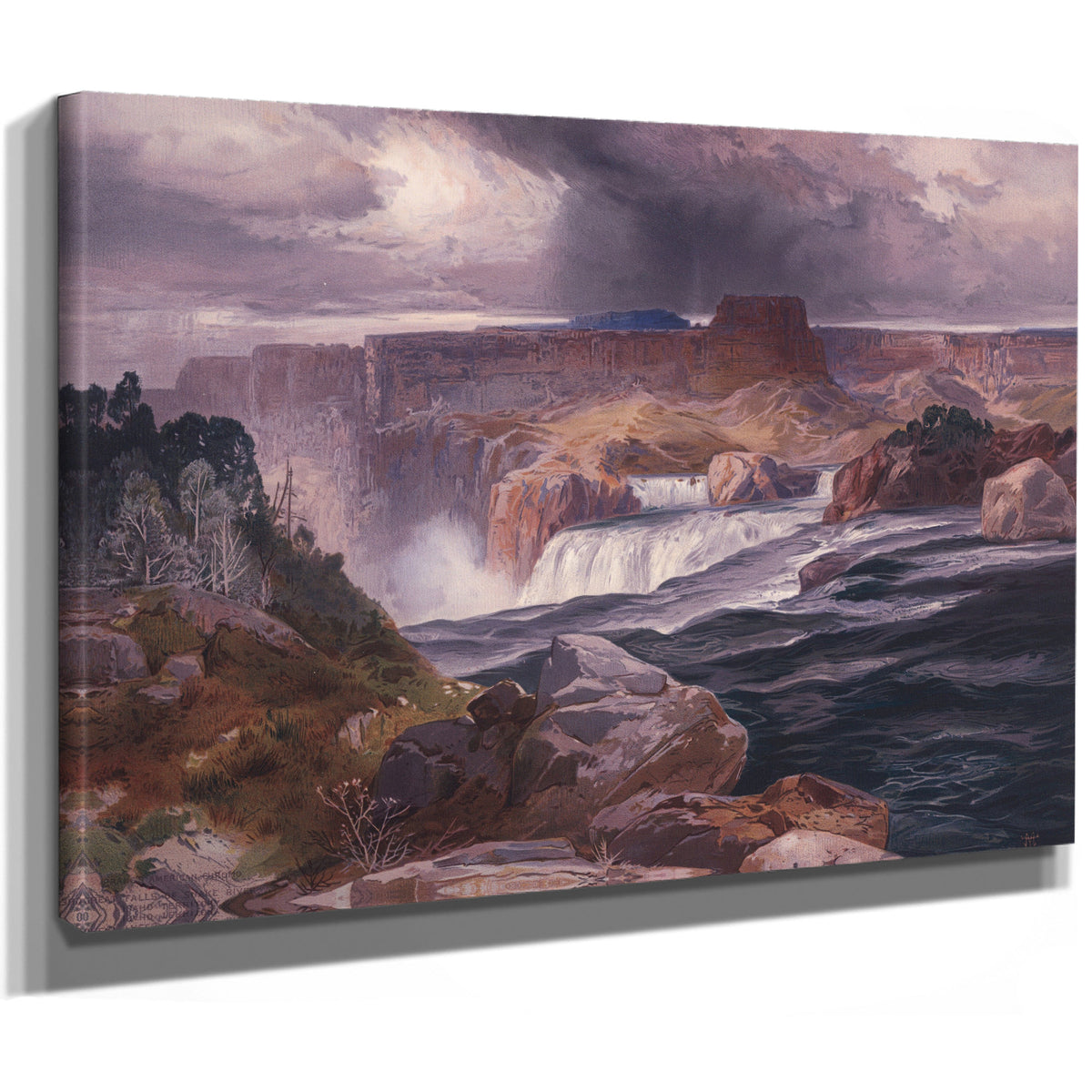 Great Falls Snake River Idaho 03 By Thomas Moran