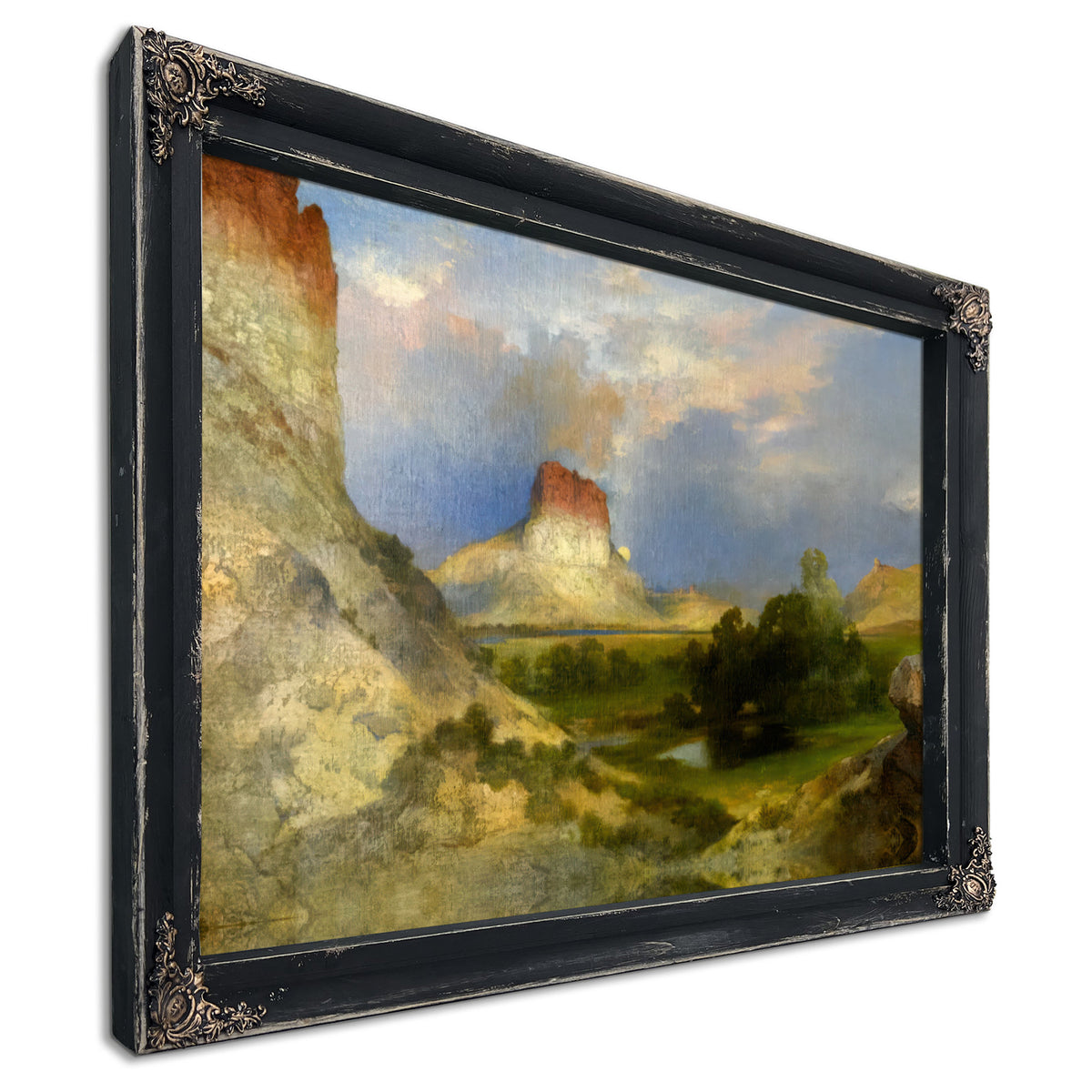 Green River Cliffs 0002 By Thomas Moran