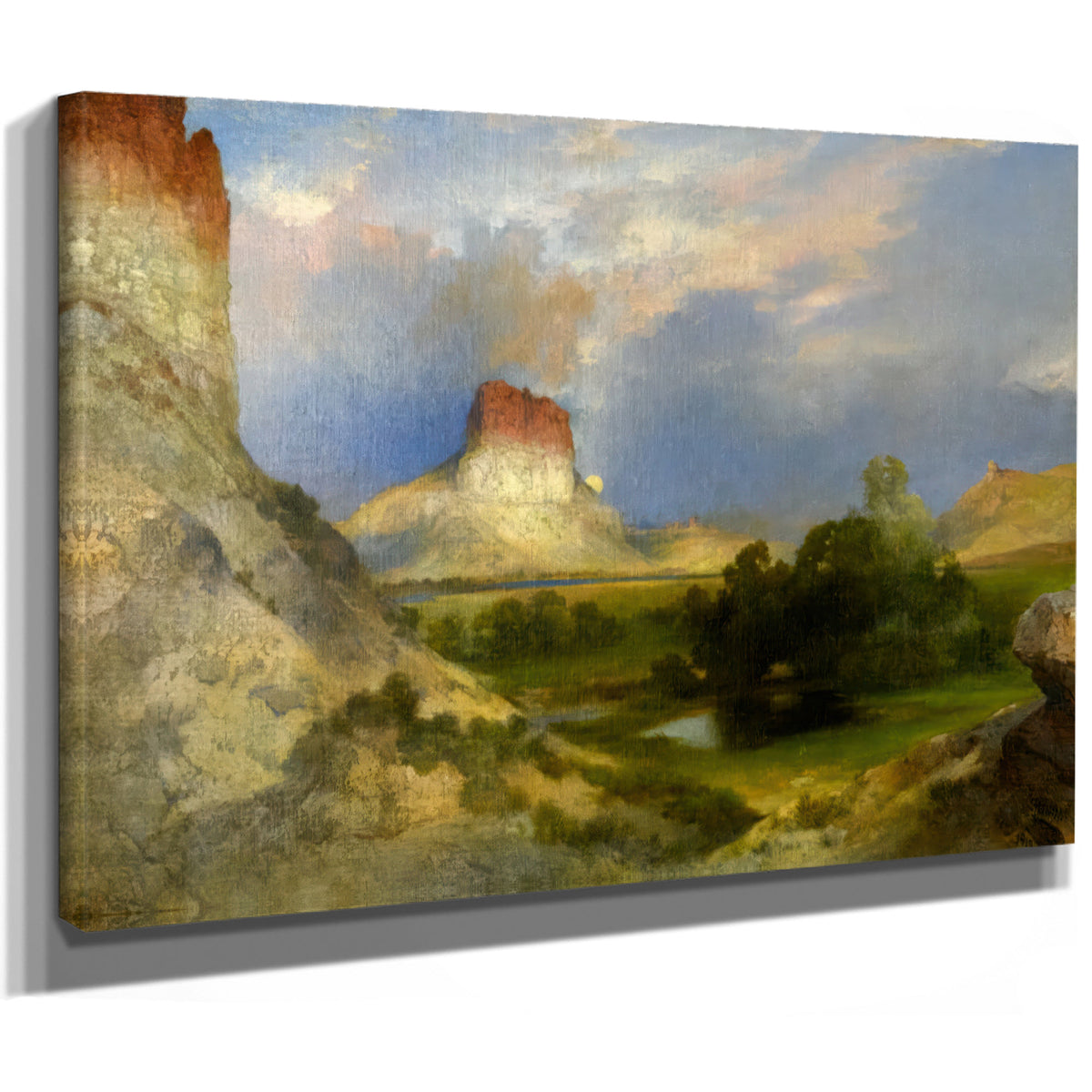 Green River Cliffs 0002 By Thomas Moran