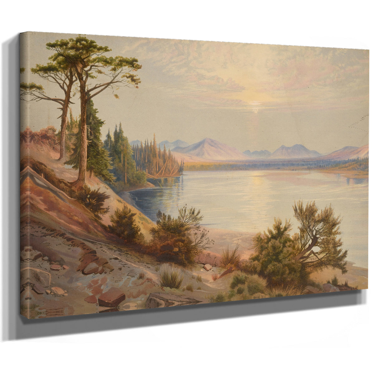 Head Yellowstone River Yellowstone By Thomas Moran