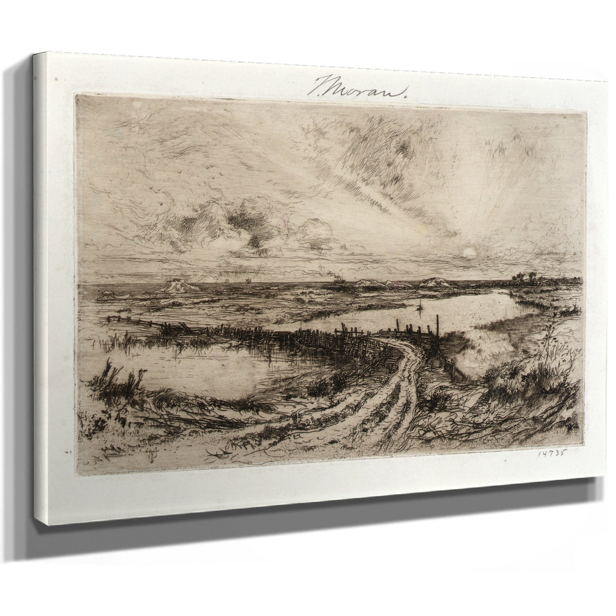 Hook Pond Old Bridge 02 By Thomas Moran