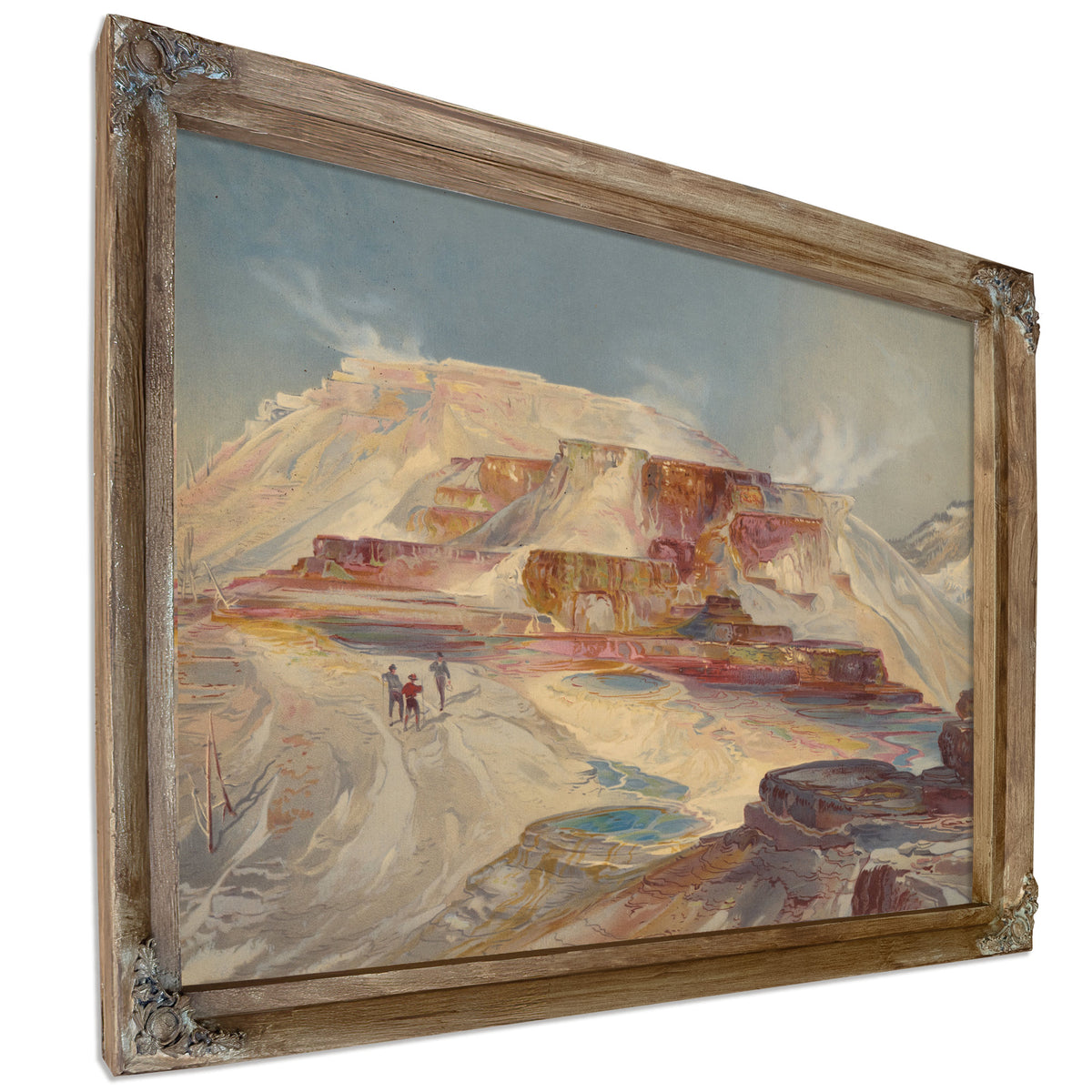 Hot Springs Gardiner S River By Thomas Moran