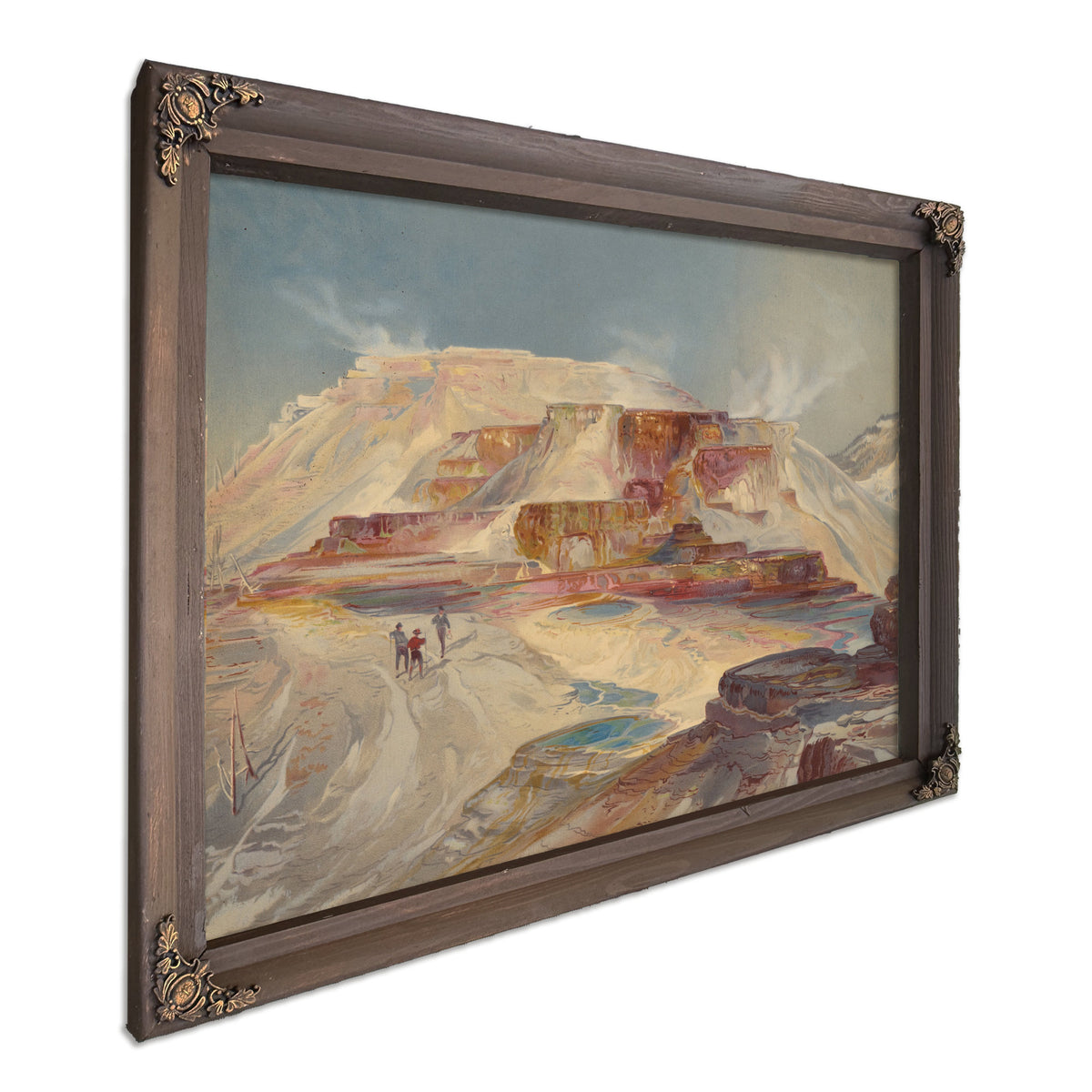 Hot Springs Gardiner S River By Thomas Moran