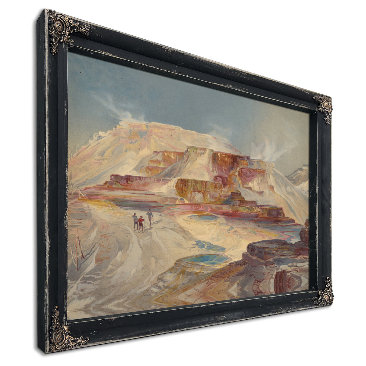 Hot Springs Gardiner S River By Thomas Moran