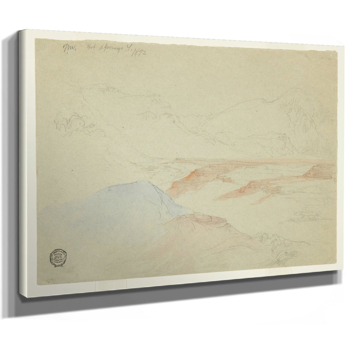 Hot Springs Yellowstone 0003 By Thomas Moran