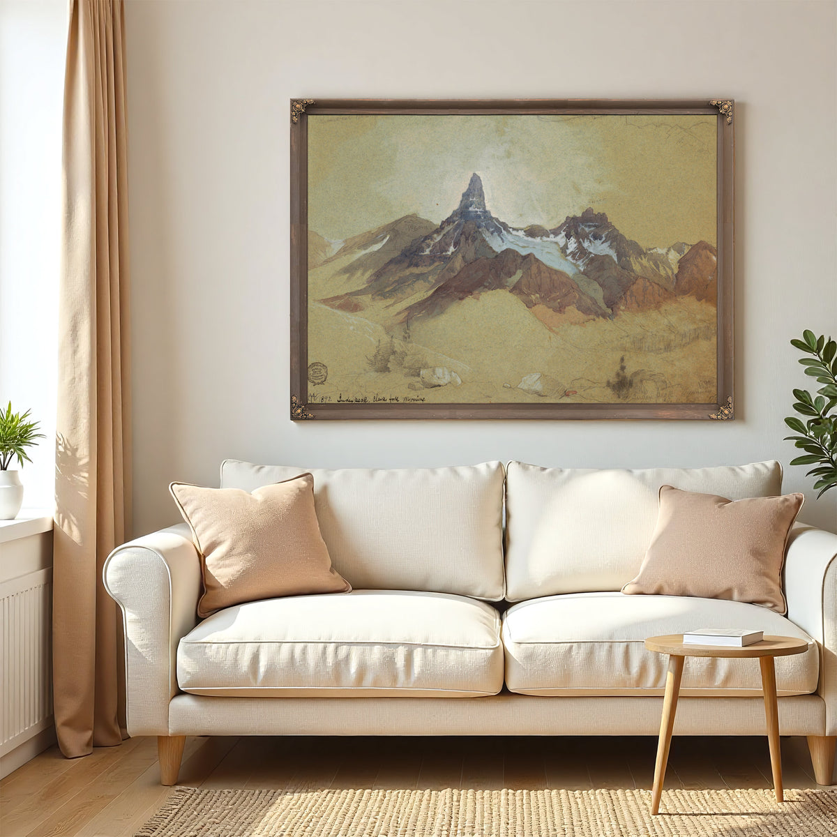 Index Peak Clarks Fork Wyoming 02 By Thomas Moran