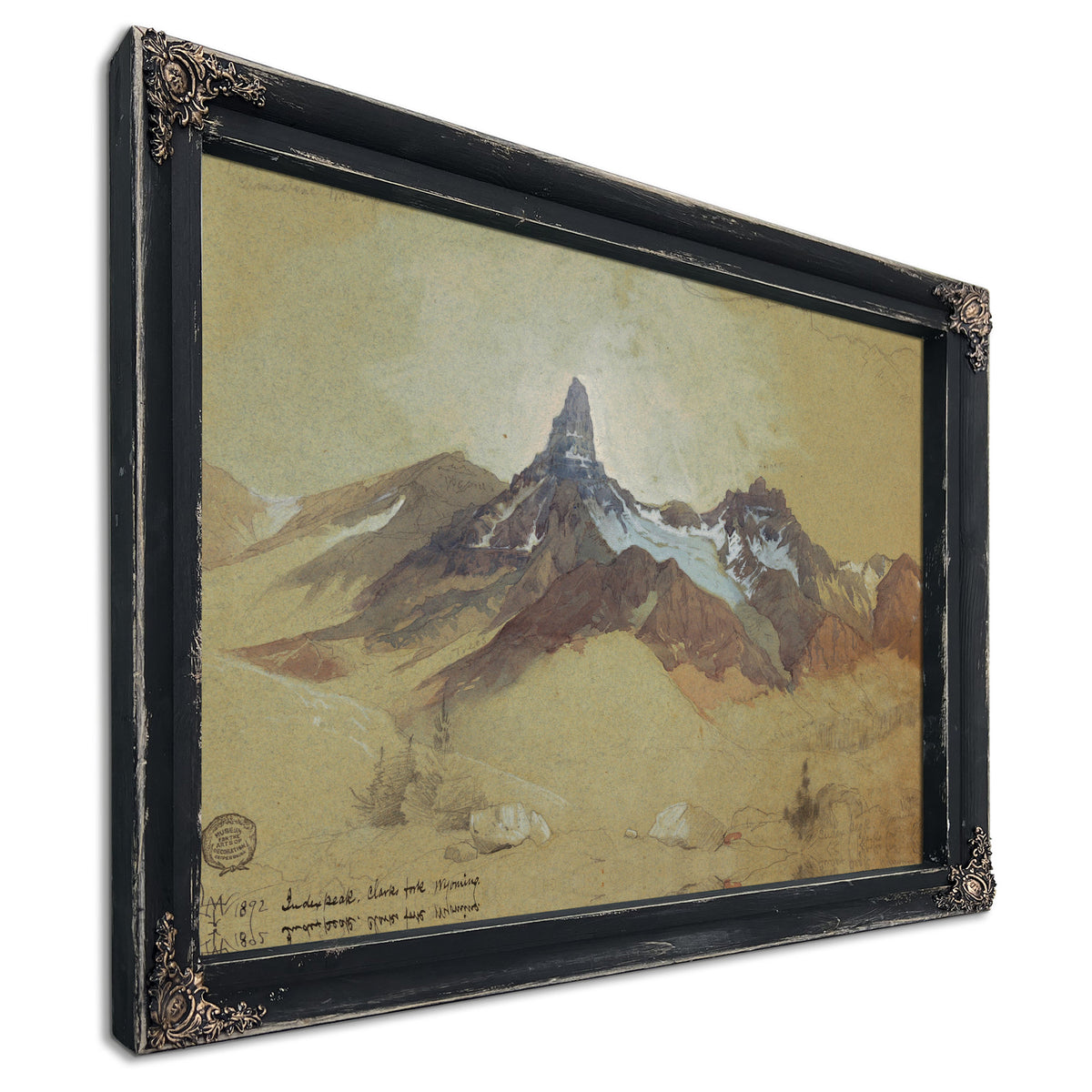 Index Peak Clarks Fork Wyoming 02 By Thomas Moran