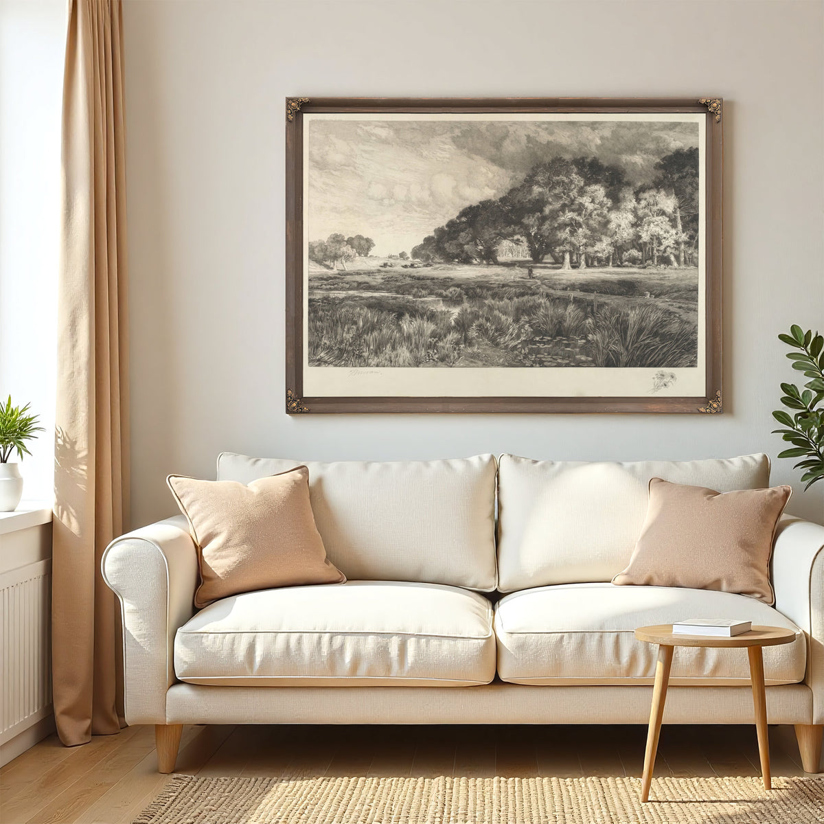 Long Island Landscape 0002 By Thomas Moran