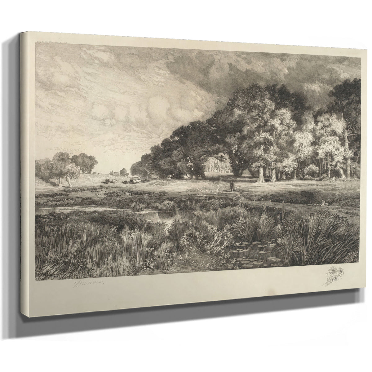 Long Island Landscape 0002 By Thomas Moran