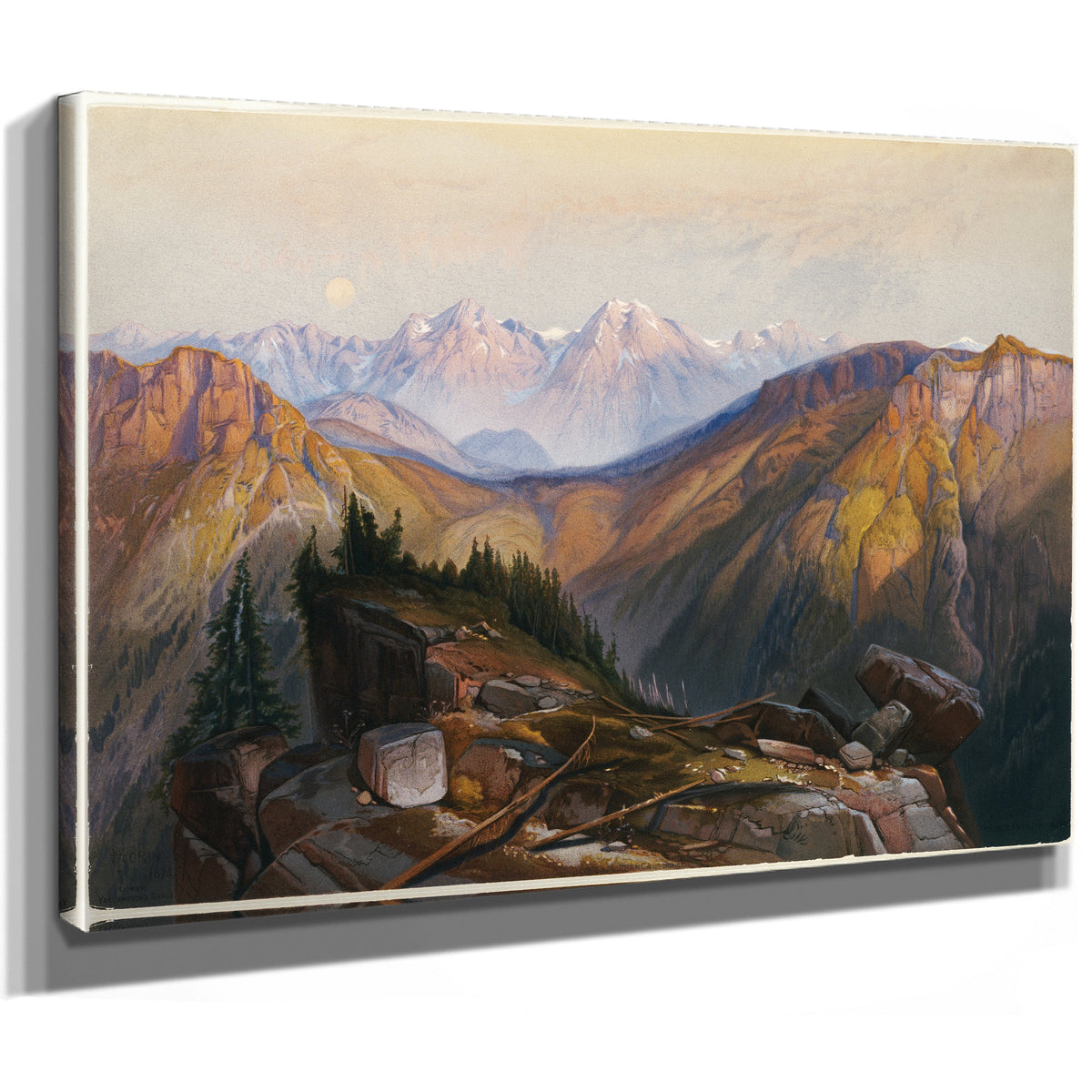 Lower Yellowstone Range 02 By Thomas Moran