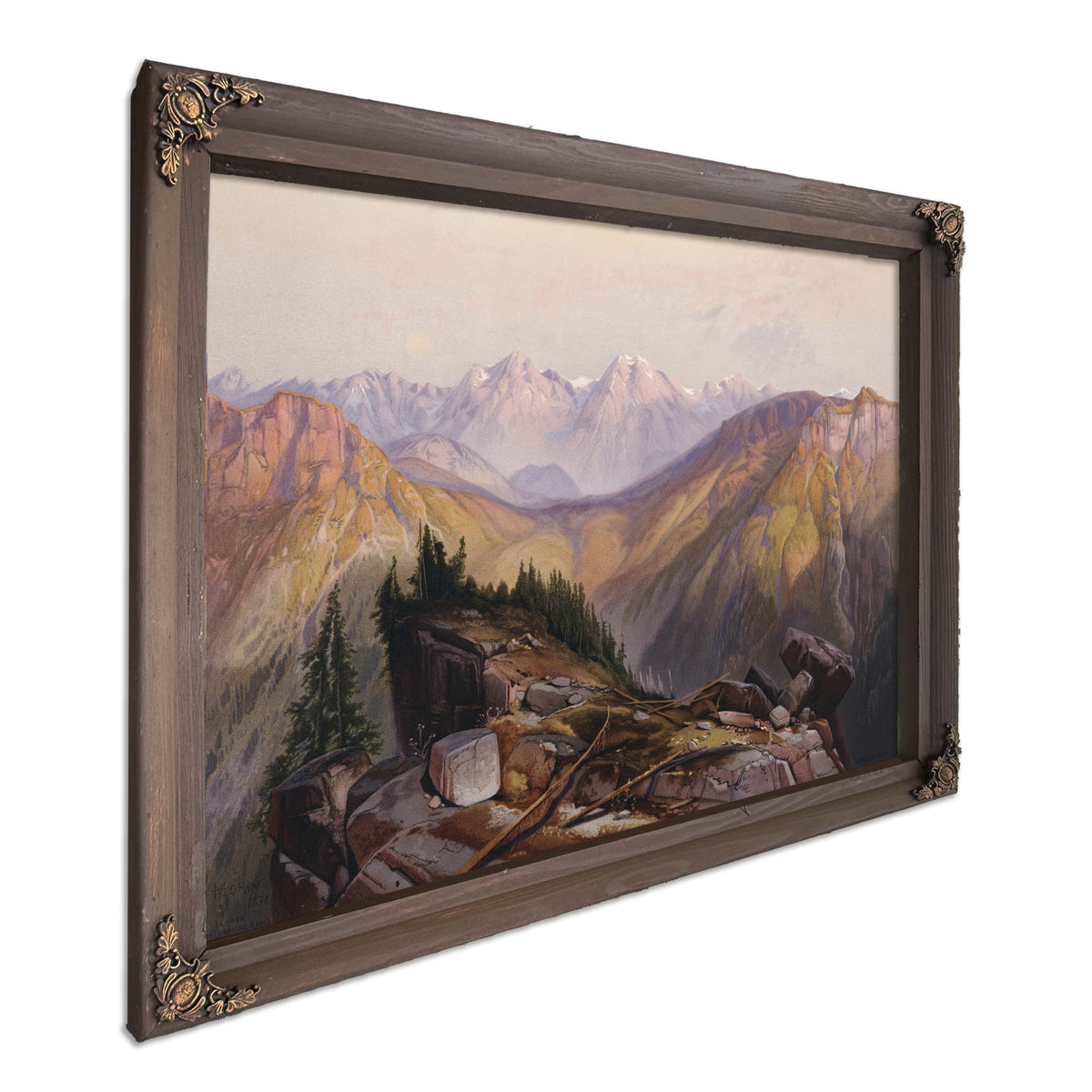 Lower Yellowstone Range 1875 By Thomas Moran