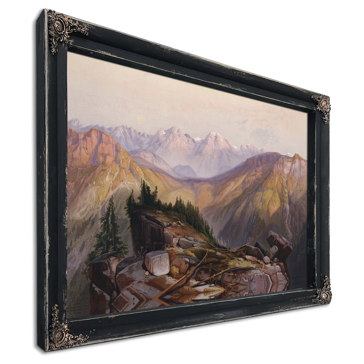 Lower Yellowstone Range 1875 By Thomas Moran