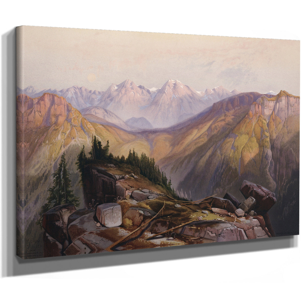 Lower Yellowstone Range 1875 By Thomas Moran