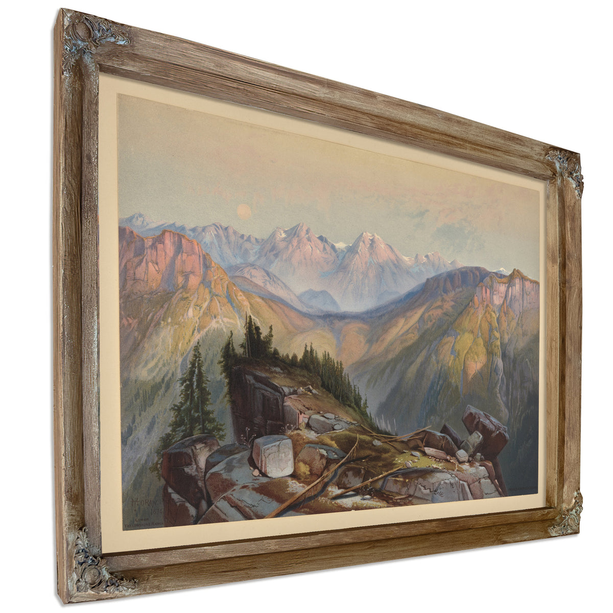 Lower Yellowstone Range 3 02 By Thomas Moran