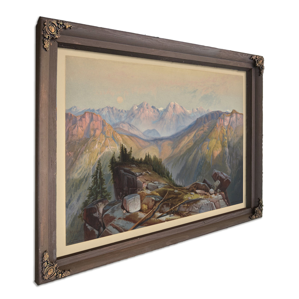 Lower Yellowstone Range 3 02 By Thomas Moran