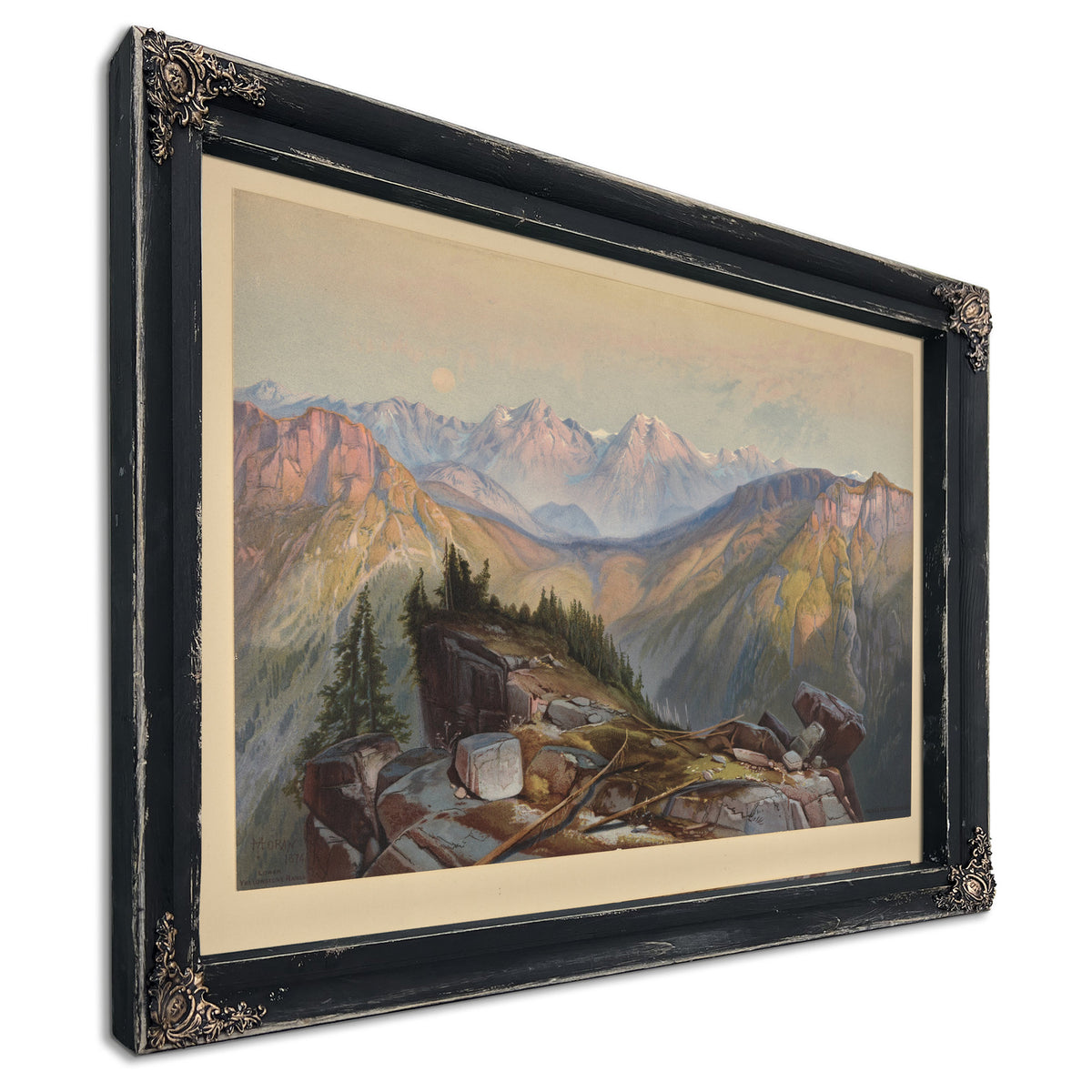 Lower Yellowstone Range 3 02 By Thomas Moran