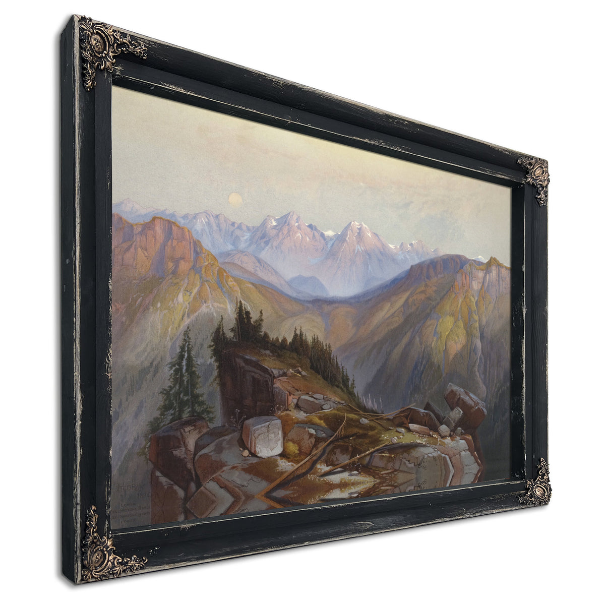 Lower Yellowstone Range Seen By Thomas Moran