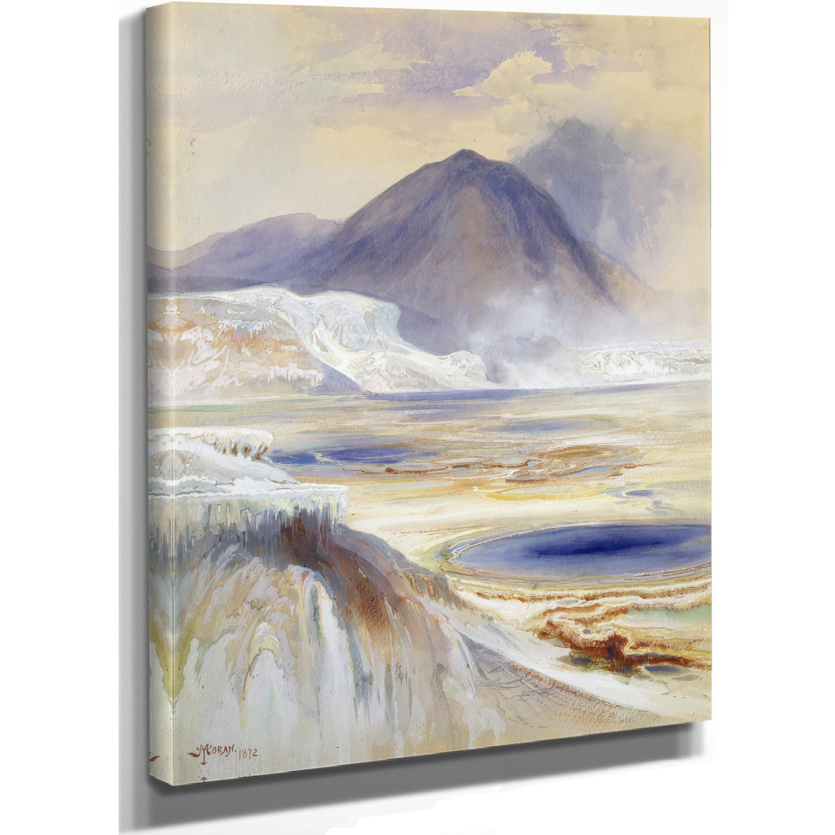 Mammoth Hot Springs Yellowstone Saam By Thomas Moran