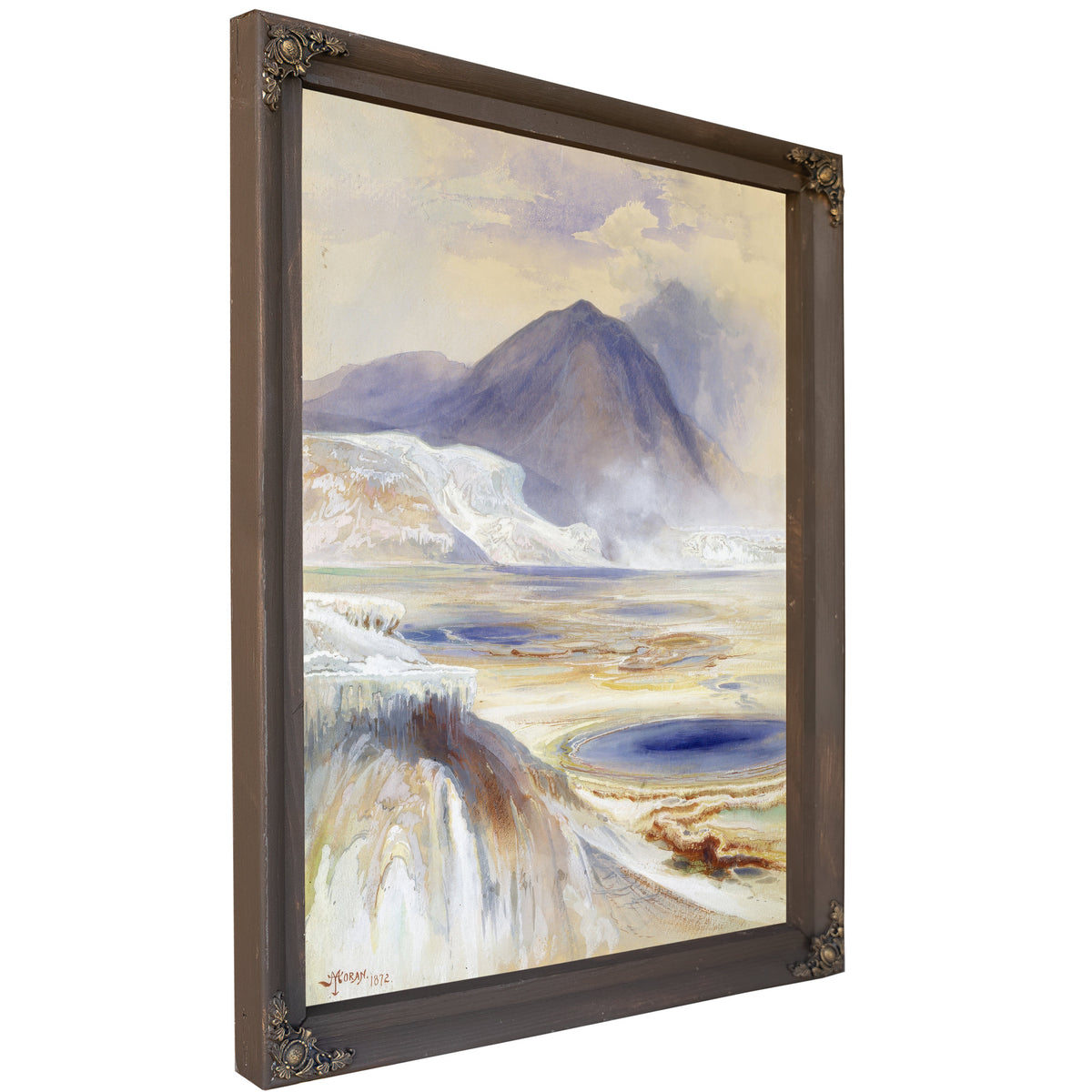 Mammoth Hot Springs Yellowstone Saam By Thomas Moran