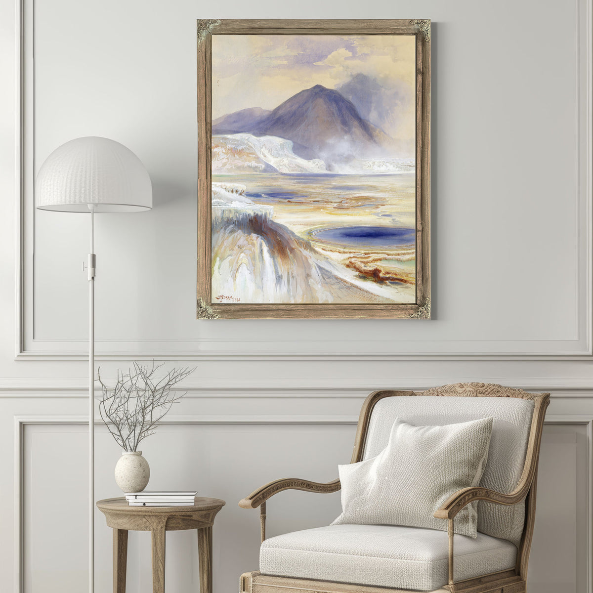 Mammoth Hot Springs Yellowstone Saam By Thomas Moran