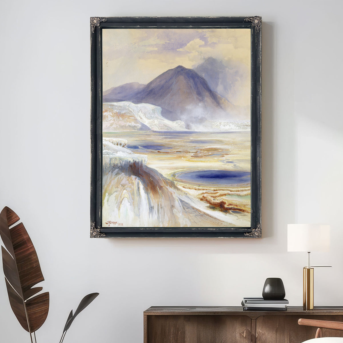 Mammoth Hot Springs Yellowstone Saam By Thomas Moran