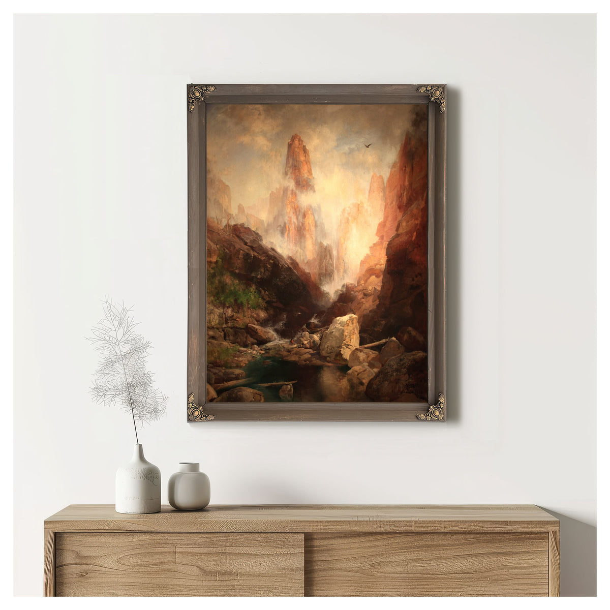 Mist Kanab Canyon Utah 04 By Thomas Moran