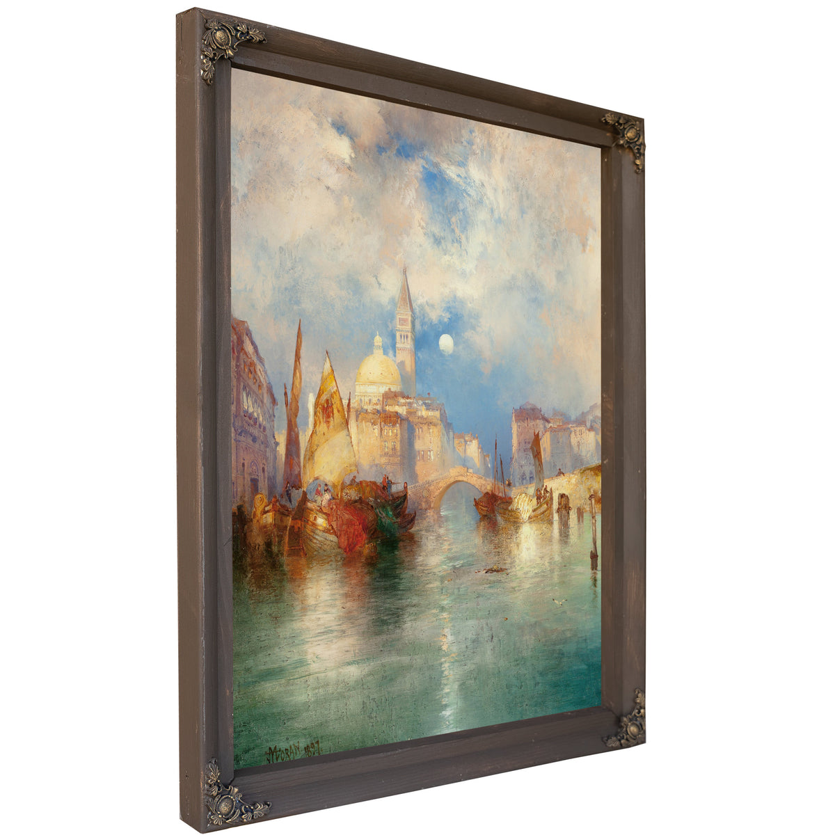 Moonrise Chioggia Venice 02 By Thomas Moran