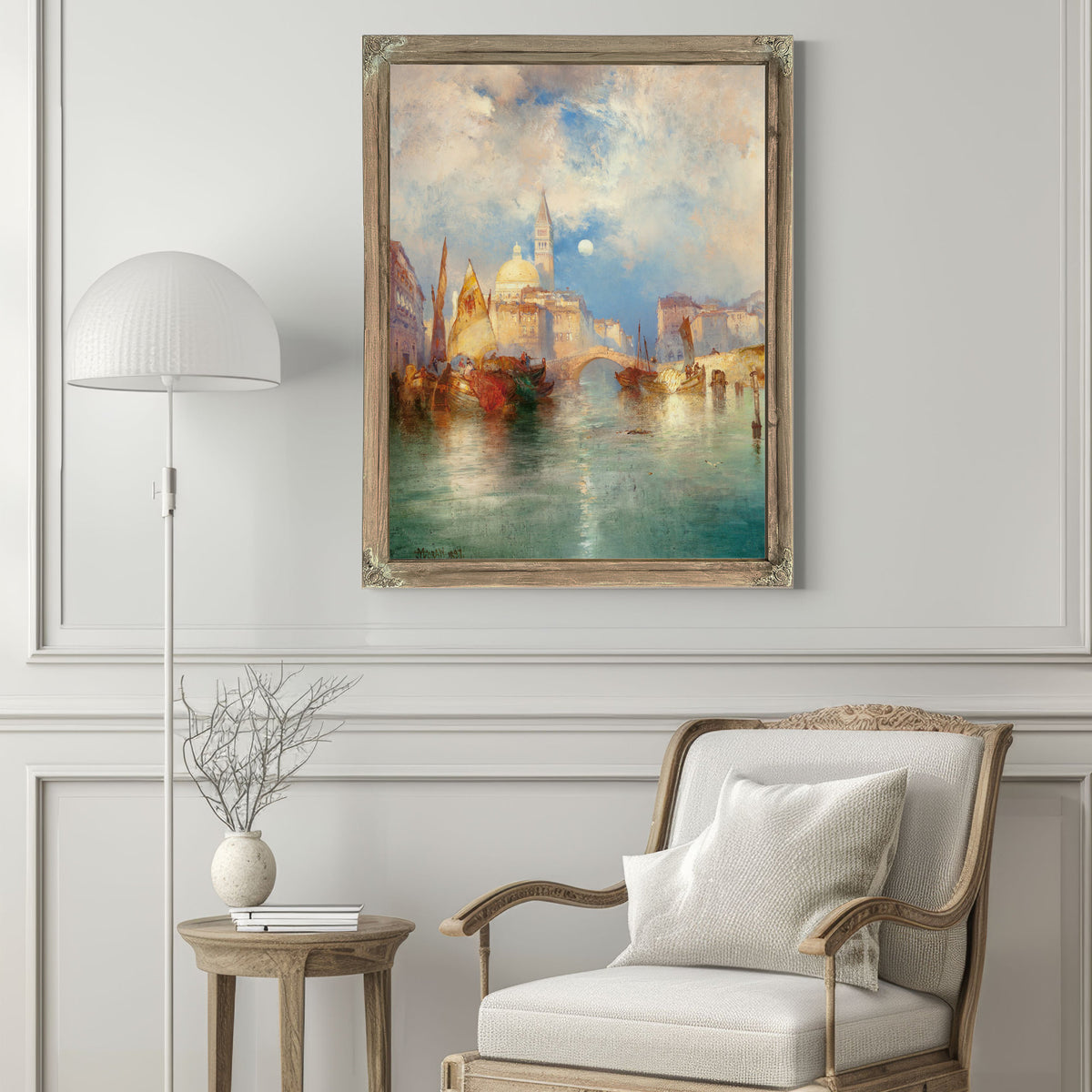 Moonrise Chioggia Venice 02 By Thomas Moran