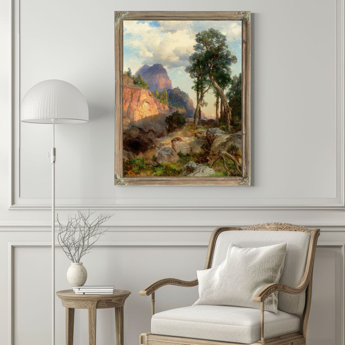 Mountain Lion Grand Canyon Lair the 02 By Thomas Moran