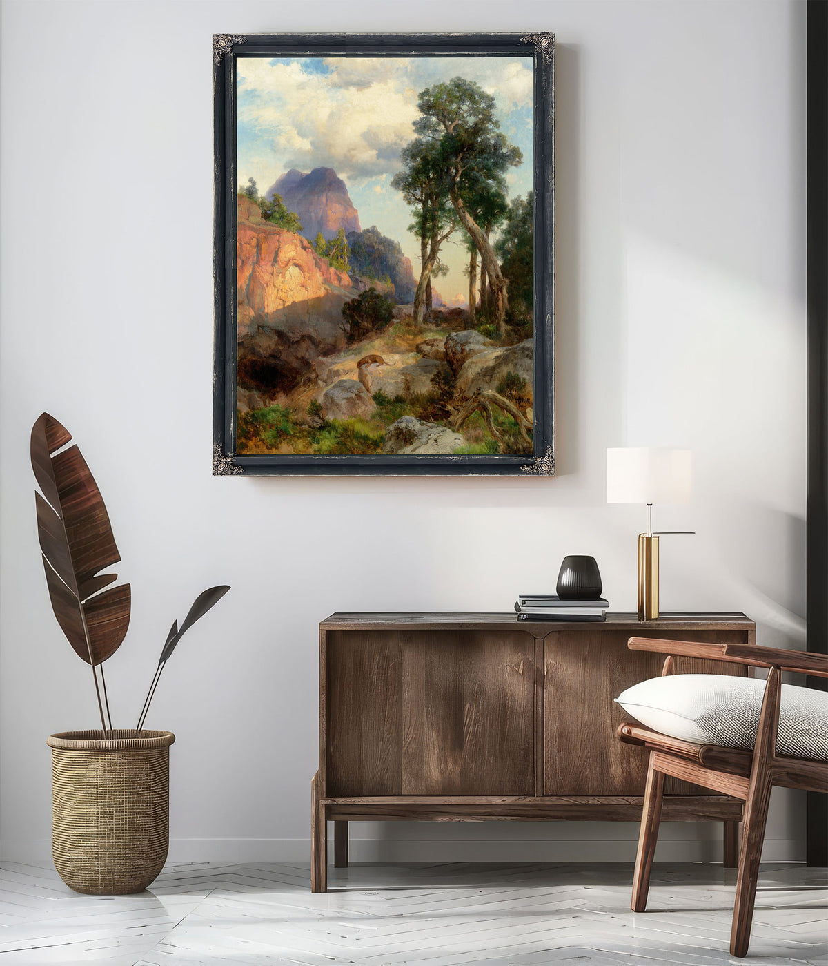 Mountain Lion Grand Canyon Lair the 02 By Thomas Moran