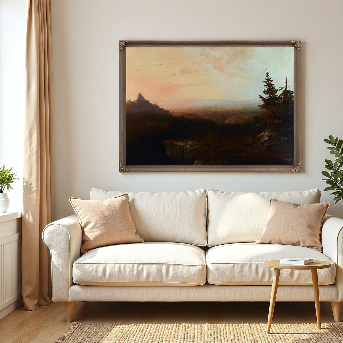 Mountain Scene 02 By Thomas Moran