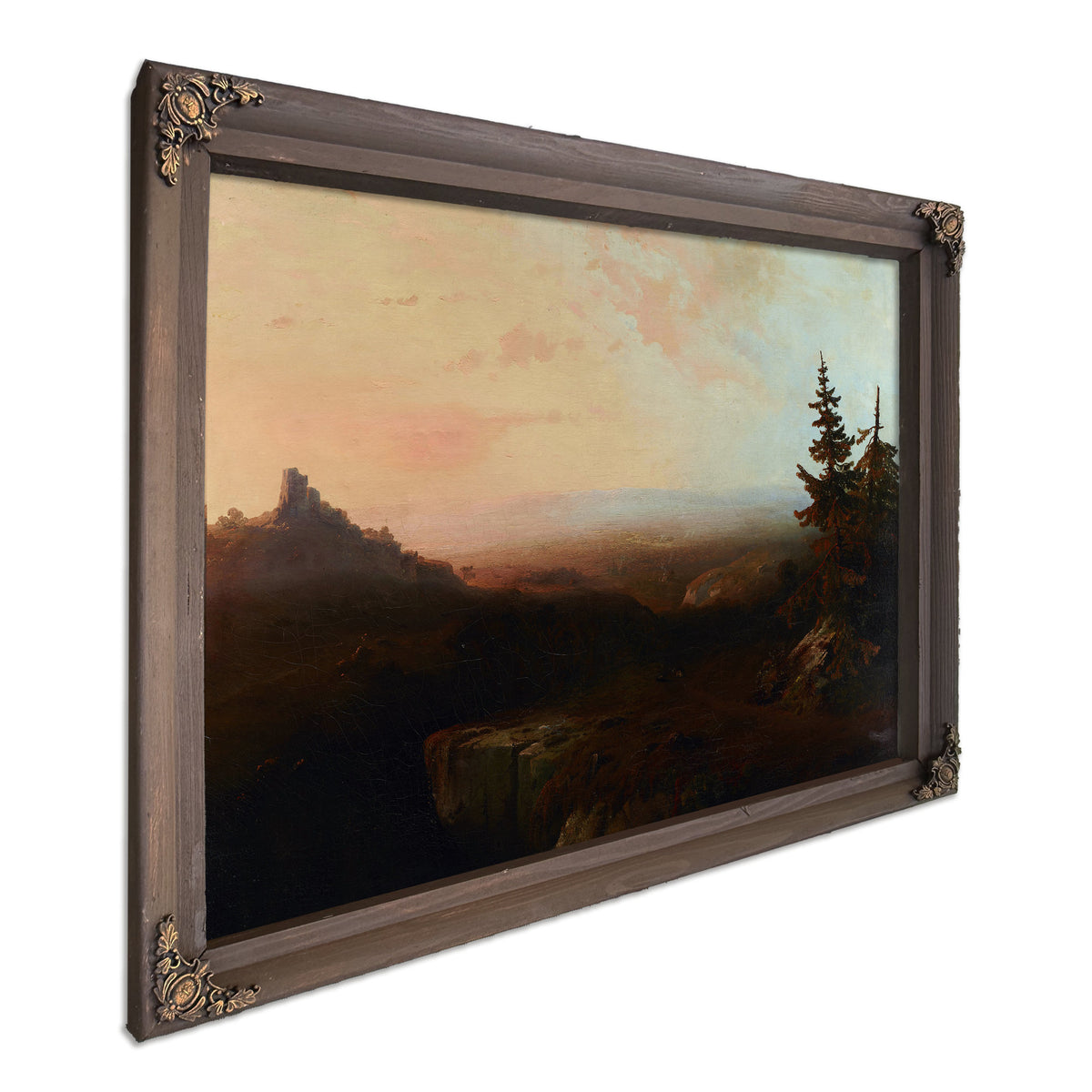 Mountain Scene 02 By Thomas Moran