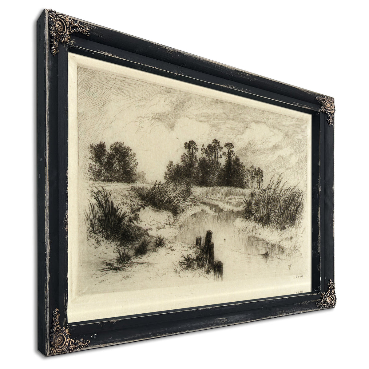 Near Easthampton L I Passaic Meadows 02 By Thomas Moran