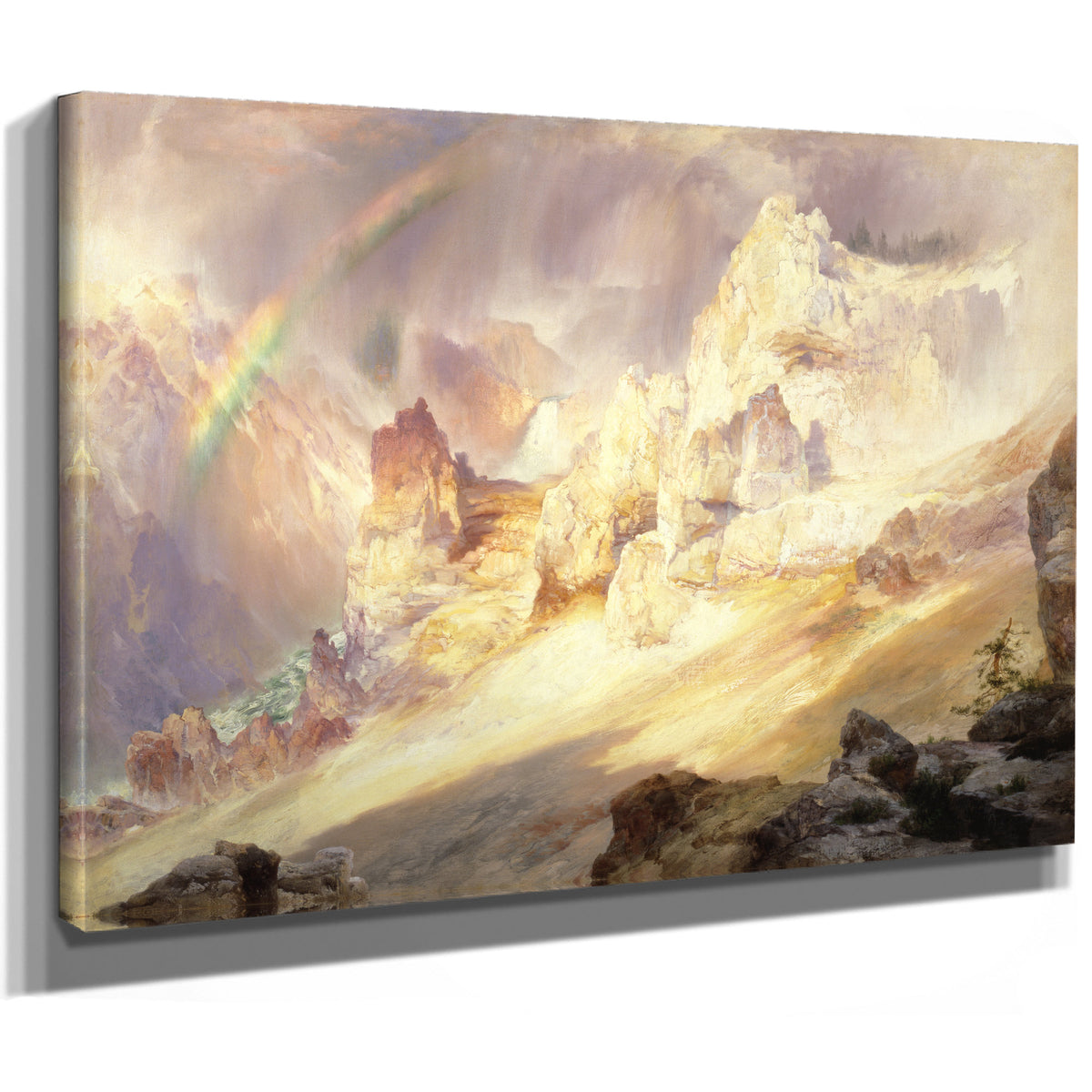 Rainbow Over Grand Canyon the 02 By Thomas Moran