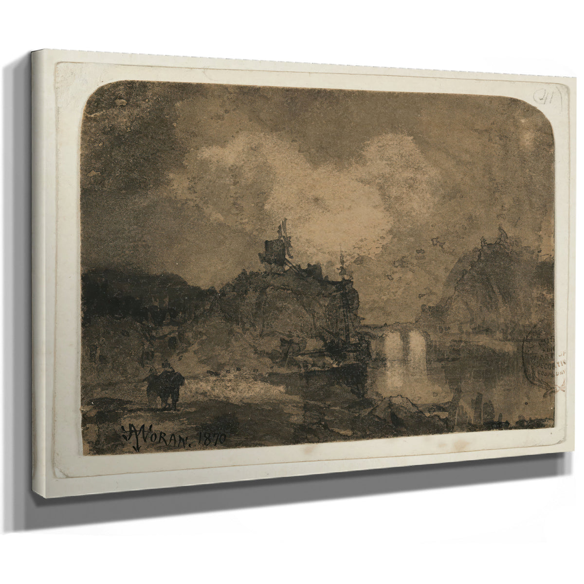 River Scene Grand Canyon Colorado 0001 By Thomas Moran