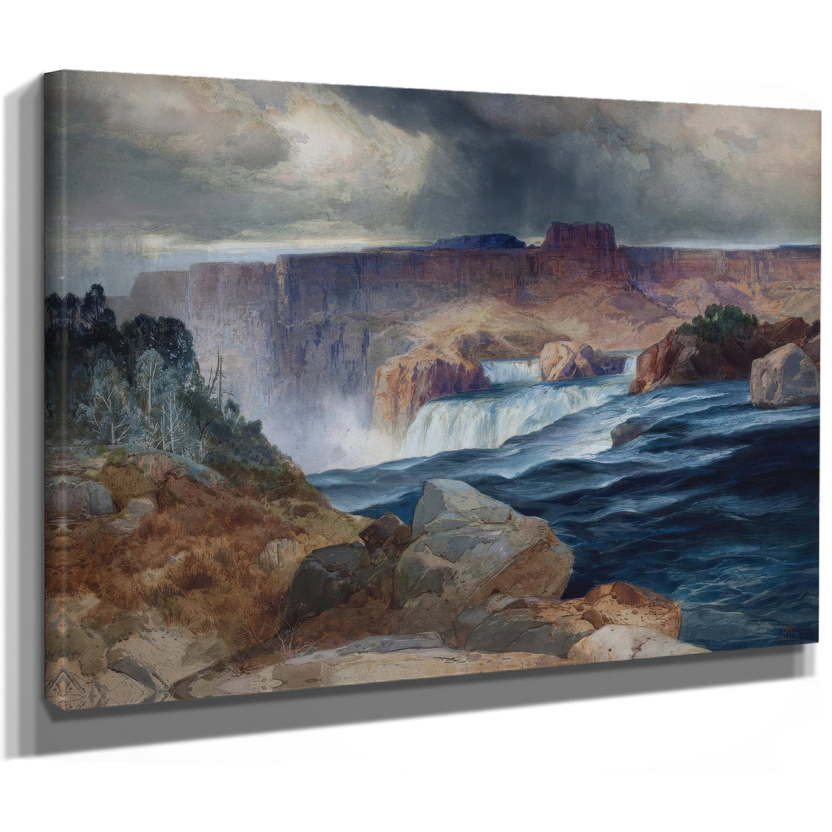 Shoshone Falls Idaho Thomas Moran By Thomas Moran