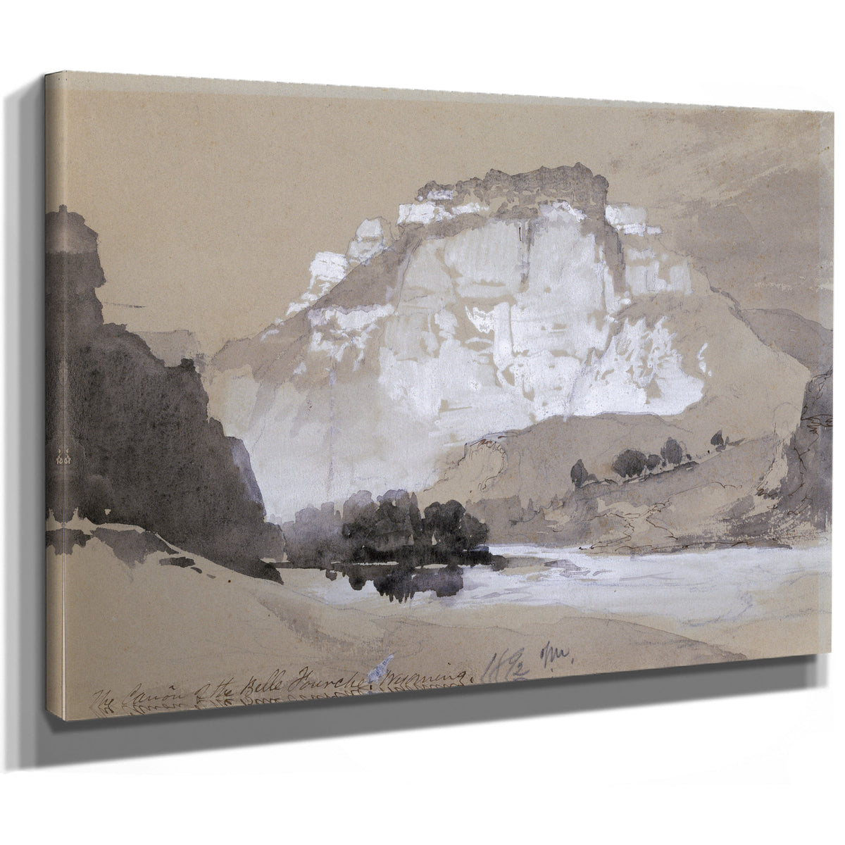 The Canon the Belle Fourche Wyoming 02 By Thomas Moran