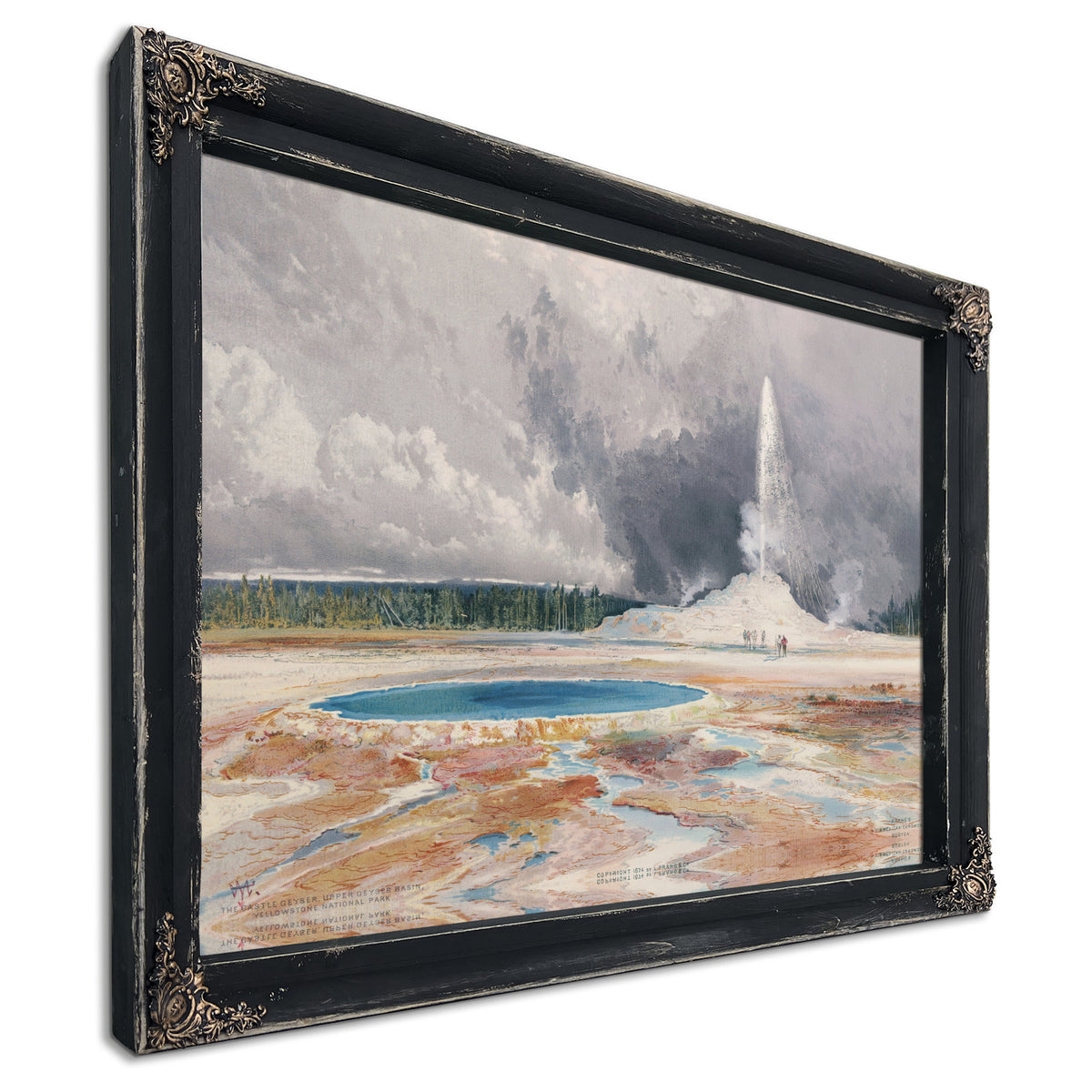 The Castle Geyser Upper Geyser Basin 02 By Thomas Moran