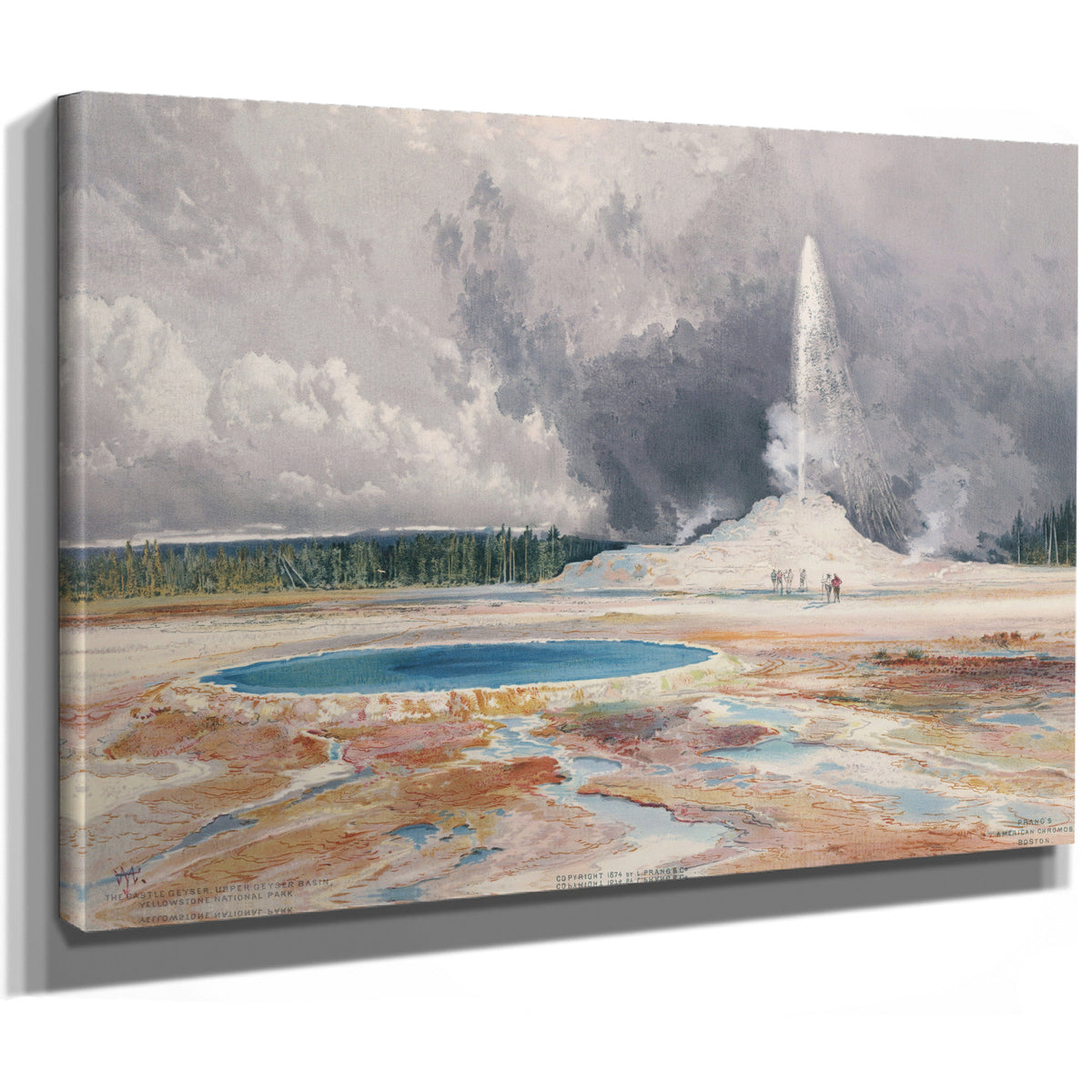 The Castle Geyser Upper Geyser Basin 02 By Thomas Moran