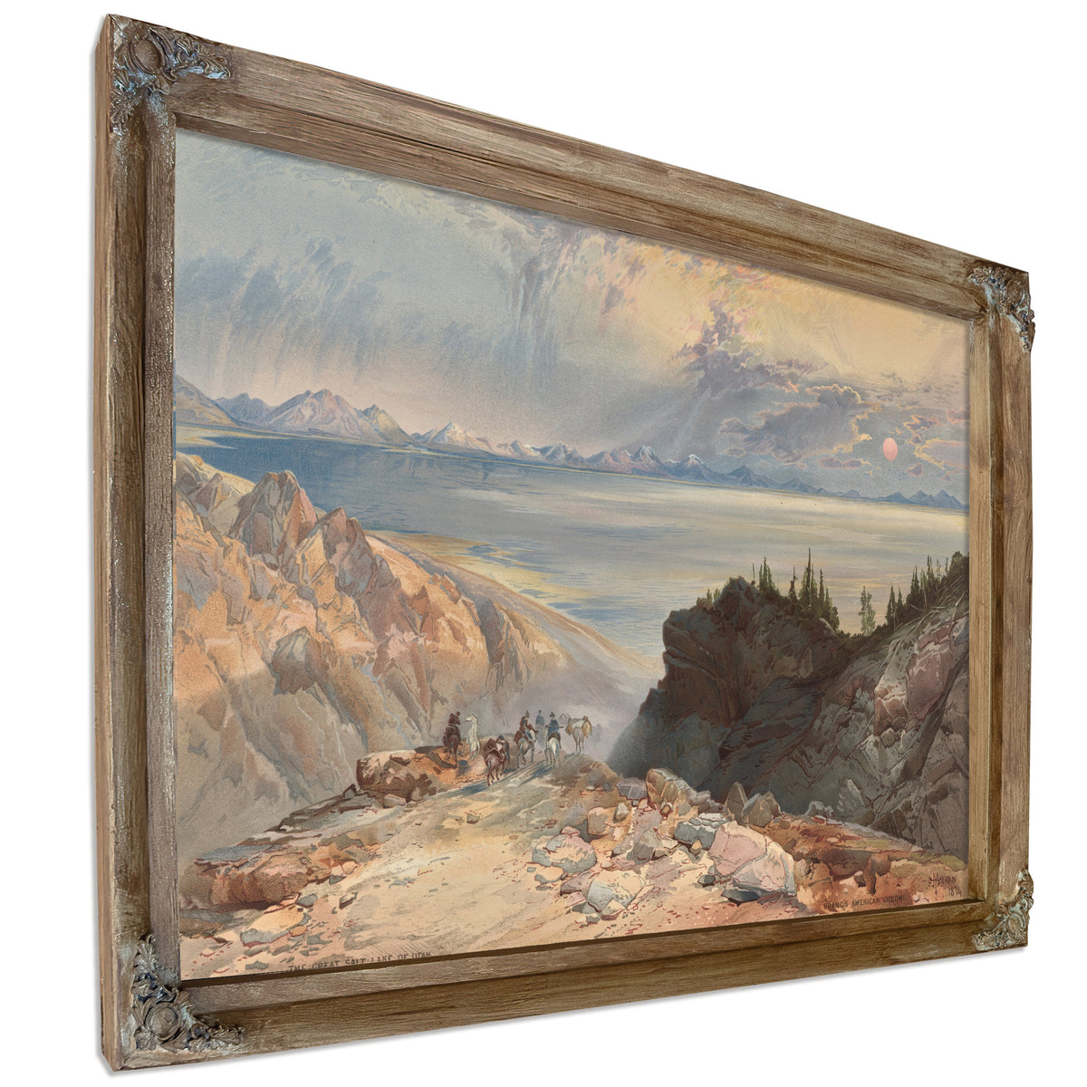The Great Salt Lake Utah 3 02 By Thomas Moran