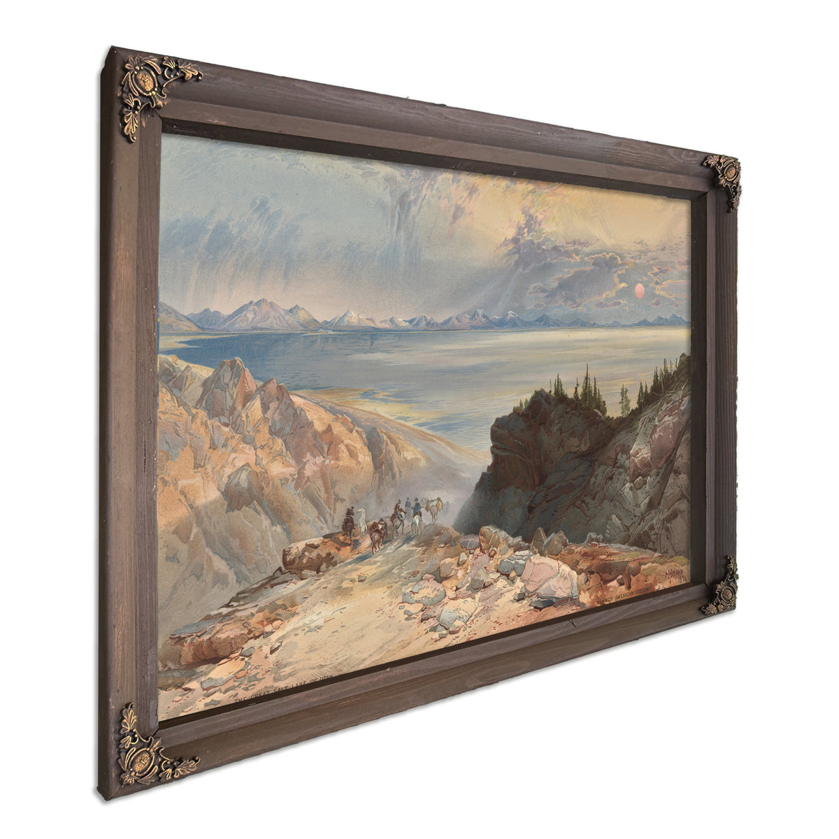 The Great Salt Lake Utah 3 02 By Thomas Moran