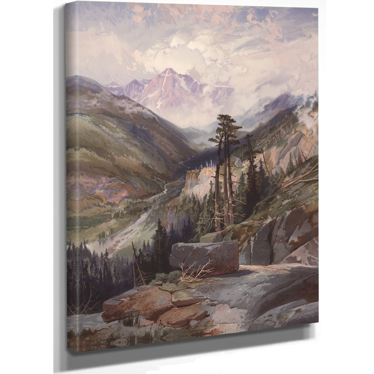 The Mountain the Holy Cross Colorado 02 By Thomas Moran