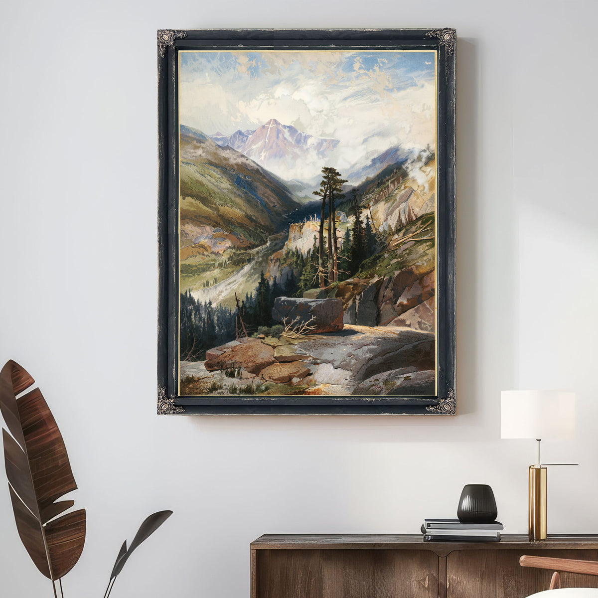 The Mountain the Holy Cross Colorado 03 By Thomas Moran