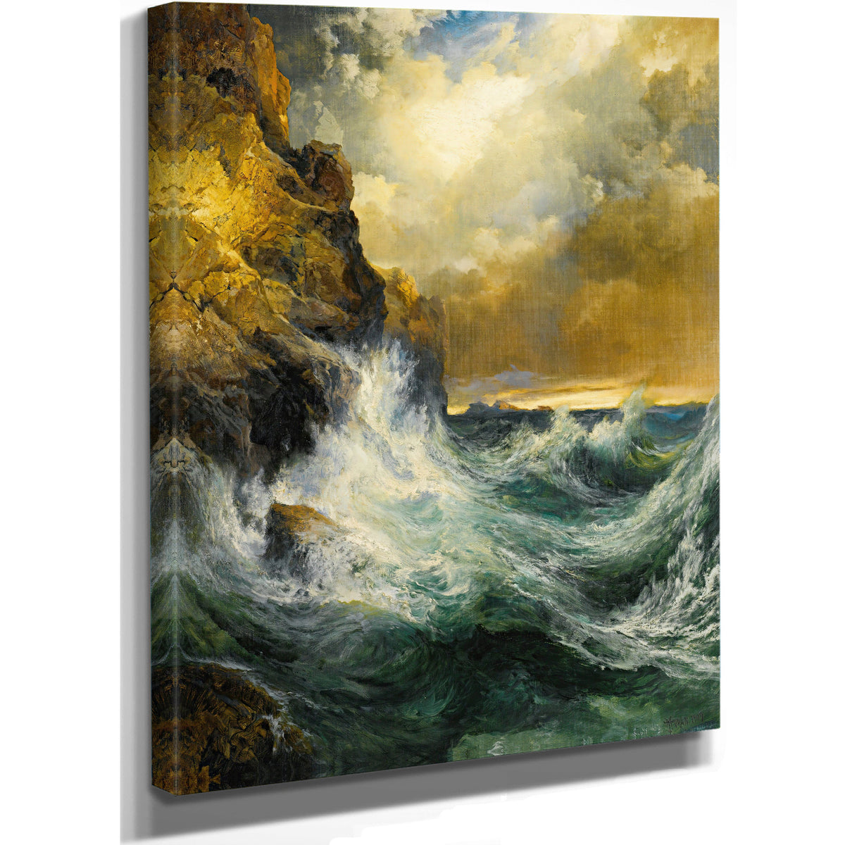 The Receding Wave 02 By Thomas Moran