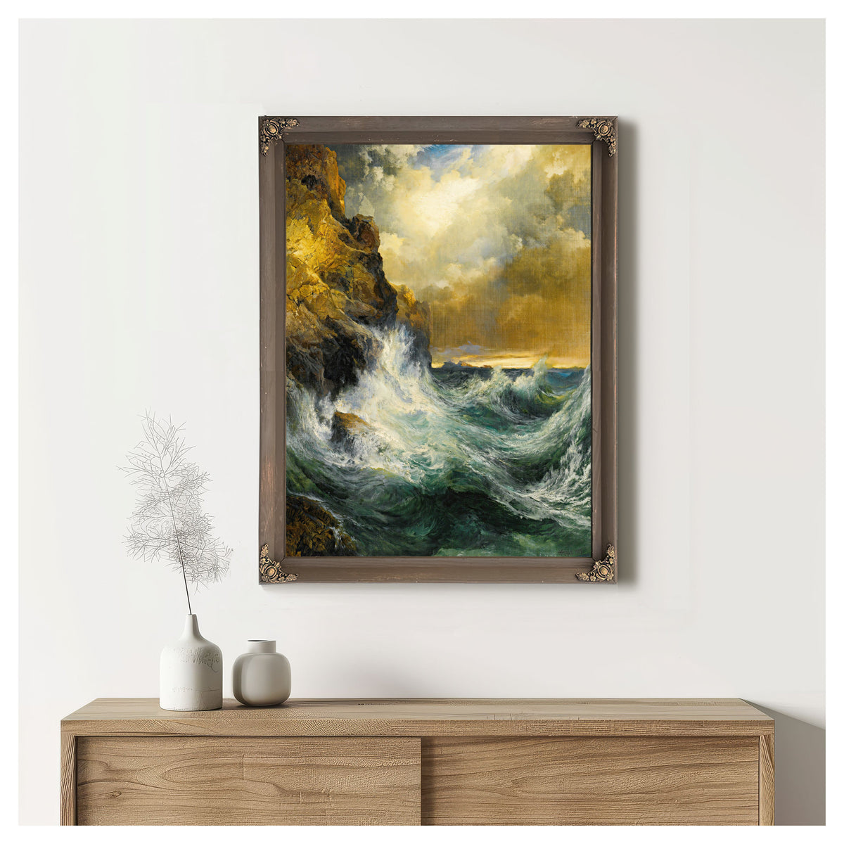 The Receding Wave 02 By Thomas Moran