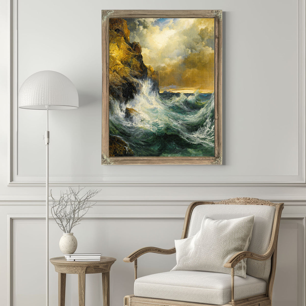 The Receding Wave 02 By Thomas Moran