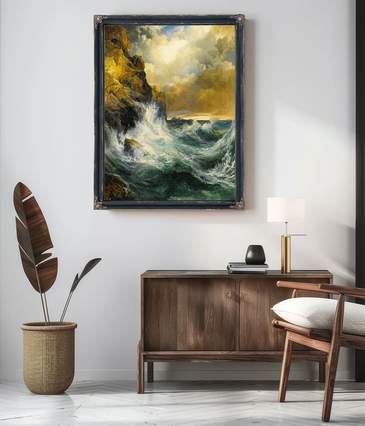 The Receding Wave 02 By Thomas Moran