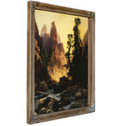 Below Towers Tower Falls By Thomas Moran