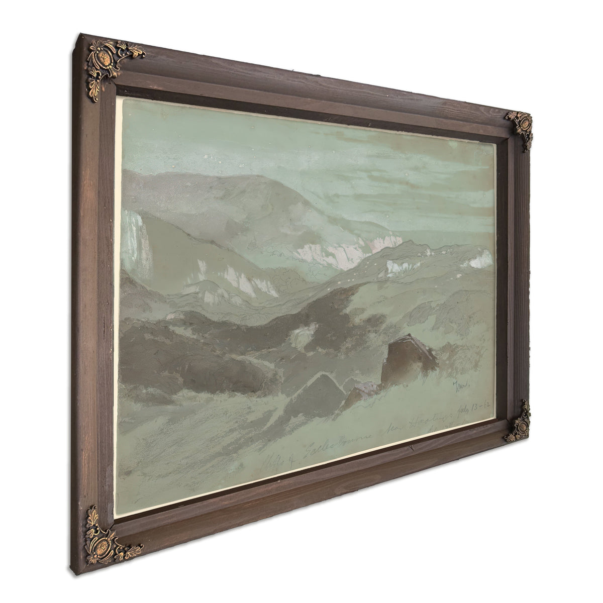 Thomas Moran Cliffs Ecclesbourne Near By Thomas Moran